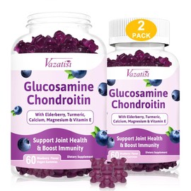 Sugar Free Glucosamine Chondroitin MSM Gummies - Glucosamine Gummies with Turmeric & Boswellia, Support Cartilage, Joint Structure & Tissue, Joint Support Supplement for Men and Women - 120 Cts