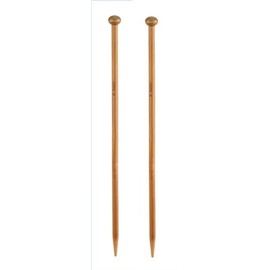 Bamboo Knitting Needle Straight Single Pointed 10-Inch Long Knitting Needles, Wooden Sweater Thick Knitting Needles for Beginners, Sock,Scarf,Handmade DIY Knitting & Crochet Supplies Knitting Needles