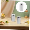 JFGDVW 2 Pcs travel salt and pepper sets, Stainless Steel