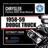 1958-1959 Dodge Truck Shop Manuals Kit