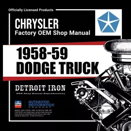 1958-1959 Dodge Truck Shop Manuals Kit