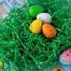 JOYIN 8oz Easter Grass, Pure Dark Green Recyclable Paper Grass,
