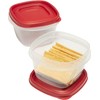 Rubbermaid Easy Find Lids Food Storage Containers, 2 Cup, Racer