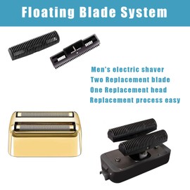 Shaver Replacement Foil and Cutters compatible with BaBylissPRO FXFS2 Electric Razors, Shaver Replacement Head compatible with BaBylissPRO Double Foil Shaver (Gold 1)