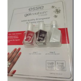 Essie Gel Couture - 2 Step Longwear Nail - Salon Quality 3x 0.46 fl oz. - New