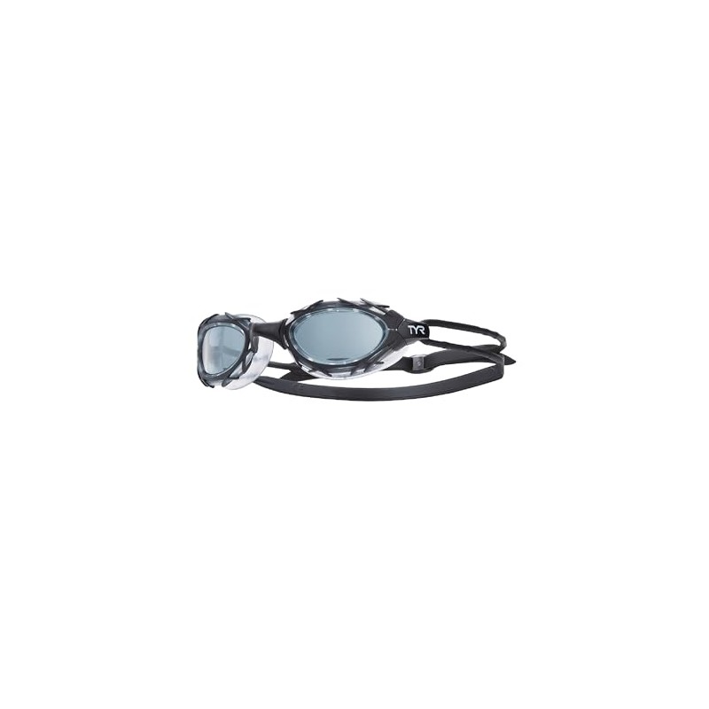 TYR Unisex Adult Nest Pro Performance Goggles - Smoke/Black/Black, Medium