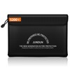 JUNDUN Fireproof Document Bag with 5200℉ Heat Insulated,14.0”x10.4” Waterproof and