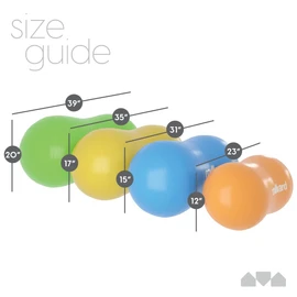 Milliard Peanut Ball Physio Roll for Exercise, Therapy, Labor, Birthing and Dog Training