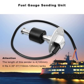 240-33 ohms 4" (100mm) Fuel Tank Sending Unit for Marine Boat Truck Car Fuel Sending Unit Marine Fuel Gauge Sending Unit Truck Gas Tank Fuel Sender Fuel Water Level Sensor