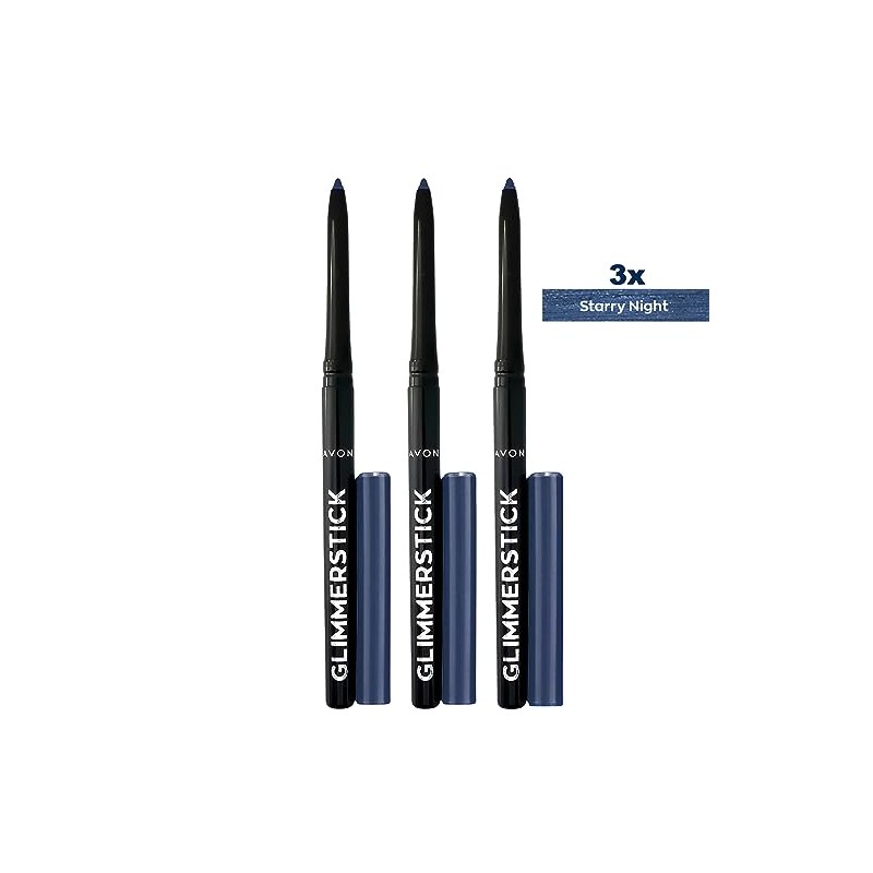 3 x Avon Glimmerstick Eyeliner in Starry Night Blue