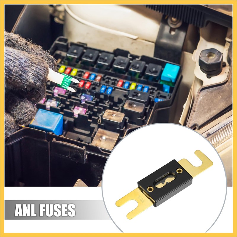 REPAIROCK 2pcs Fuse Replacement 125A ANL Fuses Car Audio Fuse