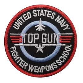 Phoenix Ikki Top Gun TOP GUN Maverick MAVERICK US Military Tactical Military Embroidered Patch Patch Medal Armband Coat of Arms Coat of Arms Applique Velcro Round