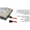 Par De Cables Sata 3 Iii 6 Gb/s Poder Y