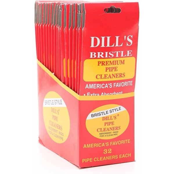 Dill's Red Bristle Pipe Cleaners 20 Pack of 32 Cleaners
