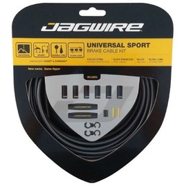 Jagwire - Universal Sport DIY Brake Cable Kit | for Road and MTN Bike | SRAM and Shimano Compatible | Ice Grey