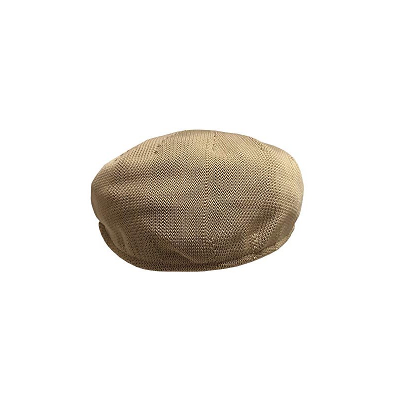 Broner Mens Polyester Knit Berkshire Ascot Ivy Cap, Tan, Large