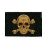 U24 Brillenputztuch Pirat Totenkopf Gold Fahne Flagge Glasreinigungstuch Microfasertuch