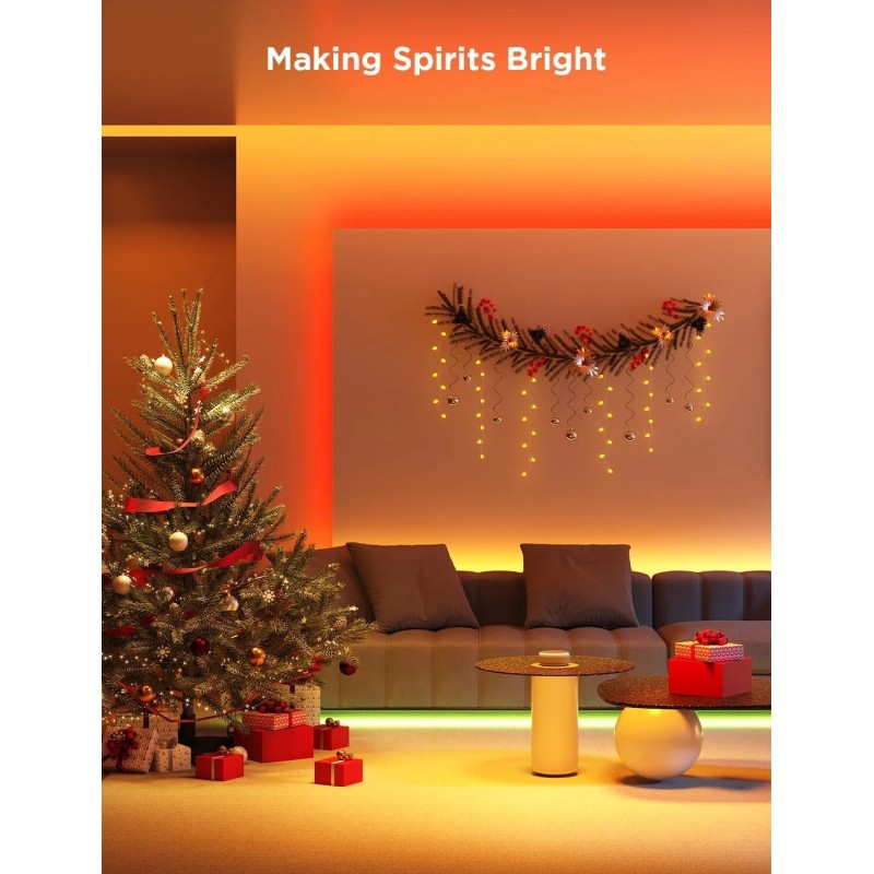 Govee 100Ft LED Strip Lights - Bluetooth, 64 Scenes, Music