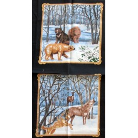 Exclusively Quilters 1 Pretty "Winter Woodlands" Cotton Quilting/Wallh