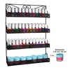 AMT 4 Tier Nail Rack, Pack Metal Wall Mount Organizer,Young