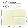 Netuno 25 Folding Cards Blank with Envelope DIN B6 Cards