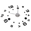 3D DIY Digital Wall Clock Kit with Adhesive Sticker Scale