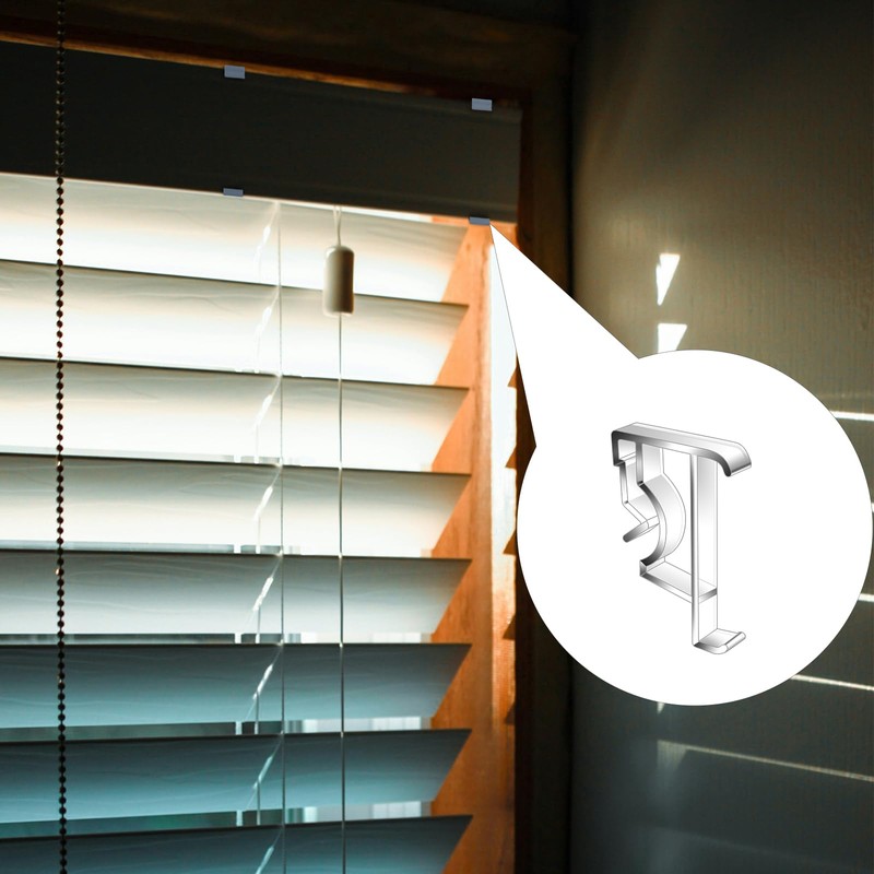 Clear Plastic Hidden Blind Clip Replacements, 12 PCS, Fits 2