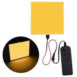 Aoling OLED Lighting Panel, 3V, 3V, 3.9 x 3.9 inches (10 x 10 cm), EL Panel, Yellow EL Lighting, EL Sheet, Power Supply Unit, For Astrophotography Flat Frame, Car Side Mall, Game Console Backlight,