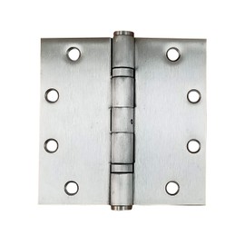 Hinge Outlet Square Ball Bearing Commercial Door Hinges, Heavy Duty Steel,Non-Removable Pin (6 Inch,Satin Nickel,2 Pack)