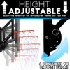 Franklin Sports Wall Mounted Basketball Hoop – Fully Adjustable –