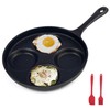 4-Cup Cast Iron Fried Egg Pan 9.5” Pancake Pan Burger
