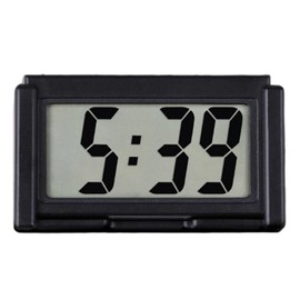 Mini Car Clock, Digital LED Dashboard Clock, Office Clock, Vehicle Electronic Digital Clock, LCD Digital Clock, with Date & Temperature for Car Dashboard, Table, Black