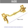 TERF® 75mm Polished Brass Cabin Door Hook and Eye Lock