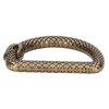 20Pcs Metal D Rings Snake Pattern Wear Resistant Metal Rings