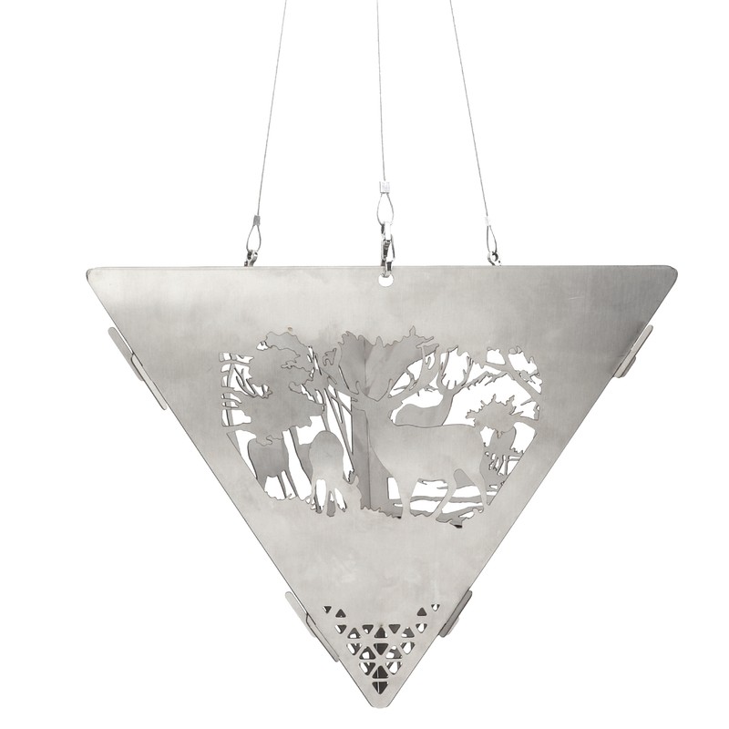 Triangular Campfire Grill Hanger Outdoor Portable Reindeer Bonfire Fire Pit