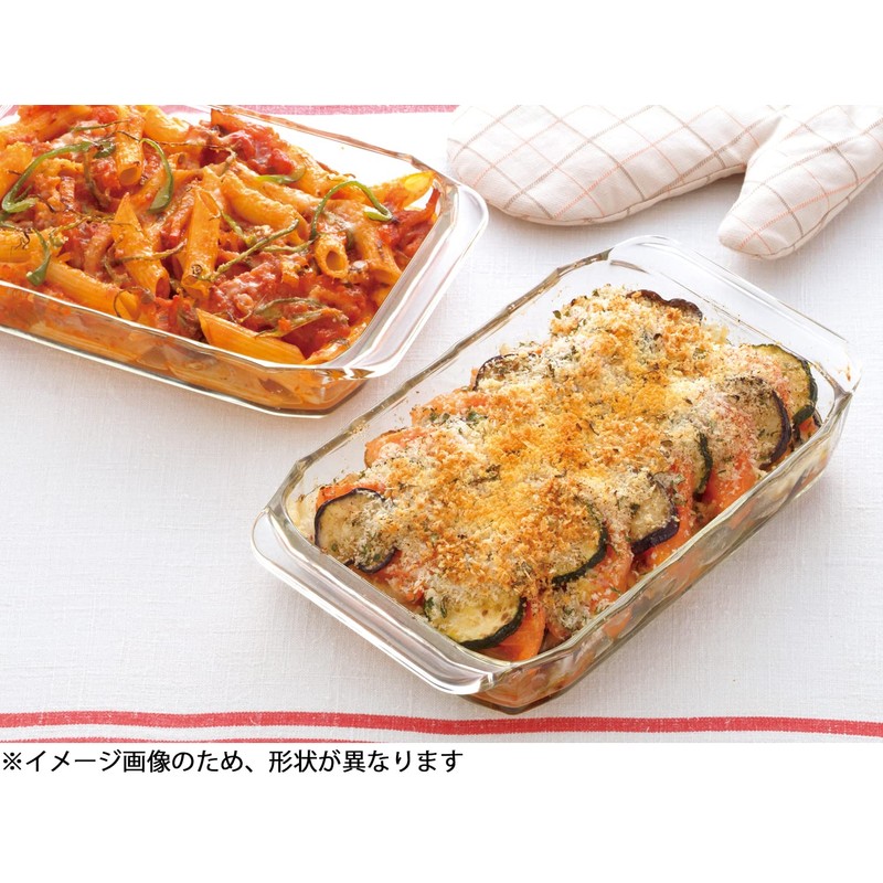 iwaki BC3854 Heat Resistant Glass Au Gratin Dish, Basic Series,