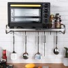 NOT INCLUDE Wall-Mount Stainless Steel Microwave Oven Rack Kitchen Shelf