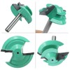 Gasea 3pcs 1/4-Inch Shank 45 Degree Lock Miter Router Bits