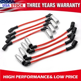 Geartronics PERFORMANCE Spark Plug Wires For CHEVY GMC 1999-2006 LS1 VORTEC 4.8L 5.3L 6.0L