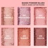 Face Blushes Powder Cheeks Highlight Satin Shimmery Shades Natural Brighten