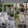 1 Pc Universal Rain Cover for Pushchair Transparent and Durable