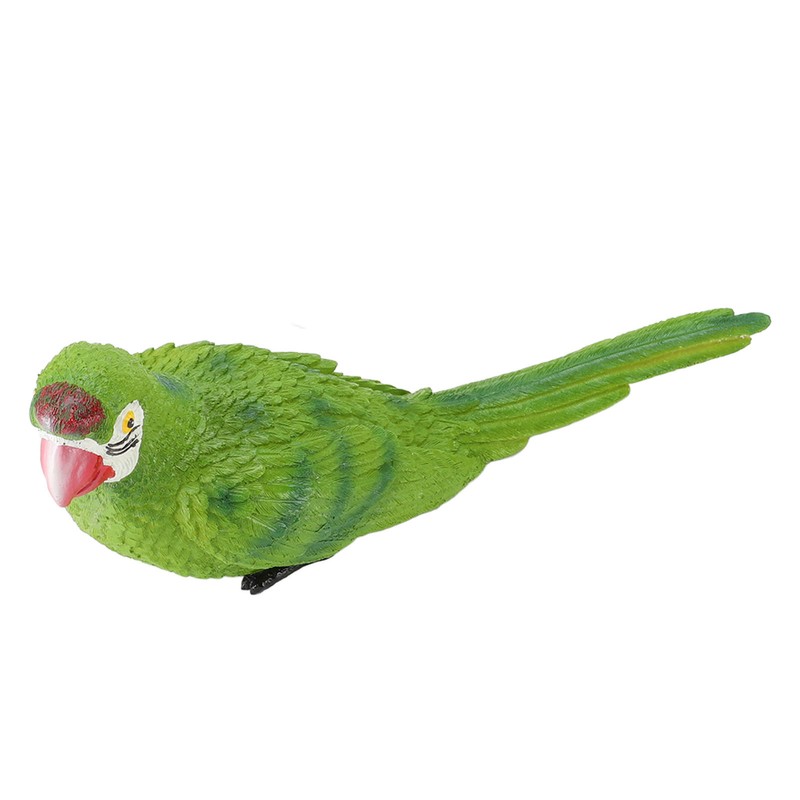 Parrot Figurine Simulation Vivid Innovative Wall Mounted Hand Painted Resin