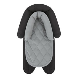 Pro Goleem Car Seat Head Support Infant, Soft Infant Car Seat Insert, 2 in 1 Carseat Head Support for Newborn, Perfect for Car Seat, Stroller, Swing, Bouncer, Gray and Black