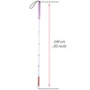 Aluminum Mobility Folding White Cane for Vision Impaired and Blind