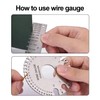 3 Pcs FUNCYboo Metal Sheet Thickness Gauge & Wire Gauge