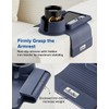 Couch Cup Holder Tray, Elimiko Silicone Sofa Drink Holder with