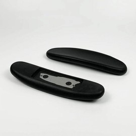 Reposabrazos para silla de oficina, juego de 2 apoyabrazos para silla de oficina, almohadilla acolchada de piel sintética, soporte para silla de oficina