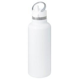 Bon Furniture Water Bottle, 36.8 fl oz (980 ml), Vacuum Insulated, Large Capacity, Drinking Water Bottle, Direct Drinking, Stainless Steel, Straw Bottle, For Adults, Cold Retention, Carry Loop, Can Be