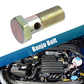 MACHSWON 2 Set Car Banjo Bolt Fitting Brake Adapter Kit with 18mm Spacers M18x1.5 Brake Line Thread Single Banjo Bolt