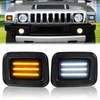 D-Lumina Smoked Len 3-Row Full LED Front Corner Side Marker